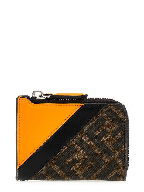 fendi ff logo card holder|fendi card holder wallet.